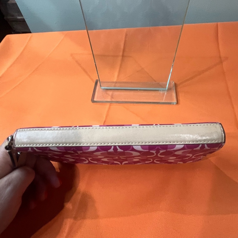 Coach Pink Clutch Wristlet - Picture 5 of 16